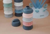 BEABA Pojemniki na mleko w proszku 4 komory mineral grey/pink (opakowanie zbiorcze 6 szt.)