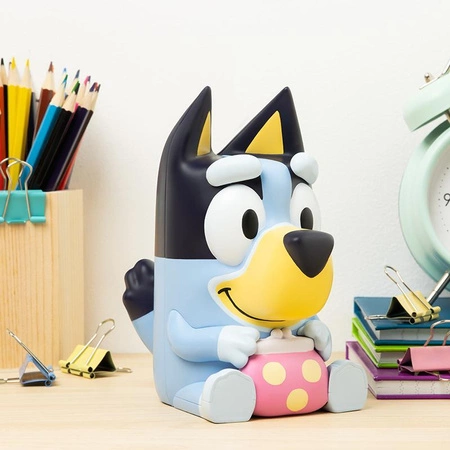 Bluey Shaped Money Box with sound (high: 18 cm) / Bluey skarbonka z dźwiękiem (wysokość: 18 cm)