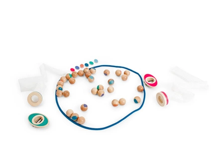 BS Toys, sensoryczna gra - Nawlekanka gąsienica