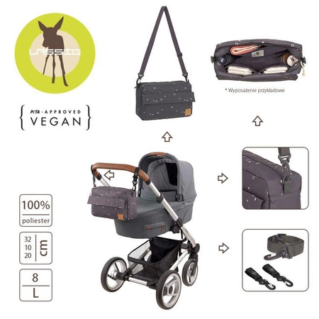 Lassig Casual Label Torebka-organizer do wózka 2w1 Universe anthracite