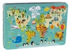 Puzzle XL Apli Kids - Mapa świata 3+