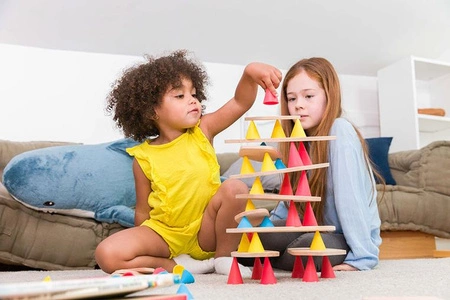 OPPI Kreatywny zestaw konstrukcyjny średni Piks Medium 44 el. + Zestaw 24 kart kreatywnych 3+