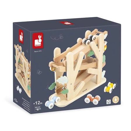 Janod Drewniany kulodrom Rampa wyścigowa dla mrówek Sweet Cocoon 12 m+