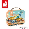 Puzzle panoramiczne w walizce Dinozaury 100 elementów 6+ Made in France, Janod