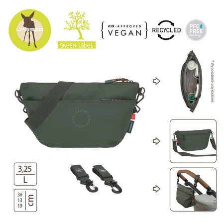 Lassig Green Label Torba dla mam Buggy Bum Bag dark olive