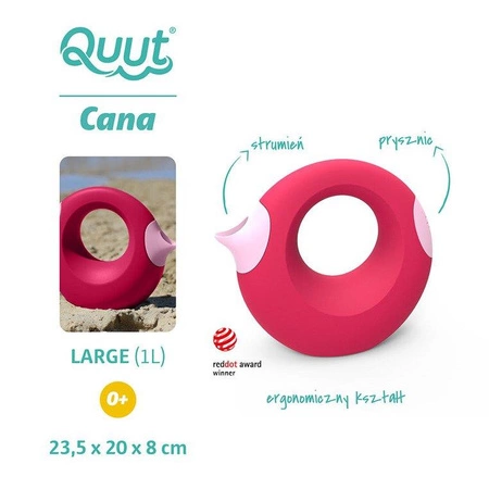 QUUT Konewka duża Cana Cherry Red + Sweet Pink