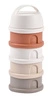 BEABA Pojemniki na mleko w proszku 4 komory cotton white/terracotta