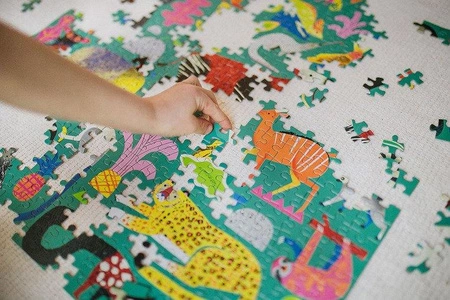 Mudpuppy Puzzle rodzinne Zwierzęta z lasu deszczowego 500 elementów 8+