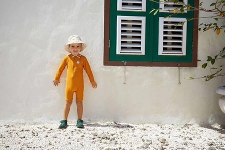 Lassig Dwustronny kapelusz przeciwsłoneczny UV80 Splash & Fun Tęcza nature, rozm. 46/49