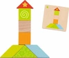 Tangram dla dzieci 37 el. drewniane klocki Kolorowy świat Goki 56316 układanki edukacyjne