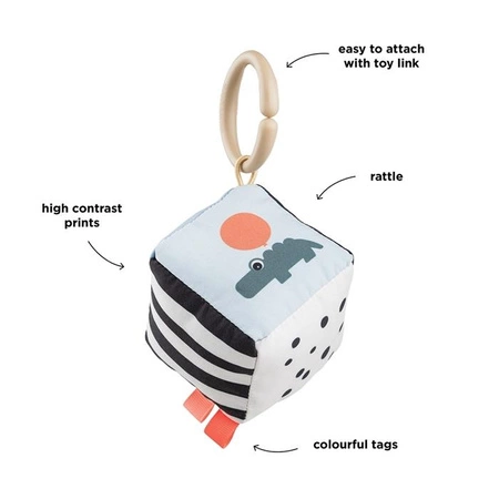 Done by Deer Zawieszka Kontrastowa Kostka Happy Clouds