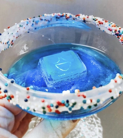 Glo Pals, Kostki sensoryczne świecące w wodzie Blair - zabawka kąpielowa, kolor turkusowy