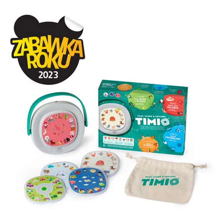 TIMIO - interaktywna zabawka edukacyjna Zestaw startowy + 5 dysków Język Polski
