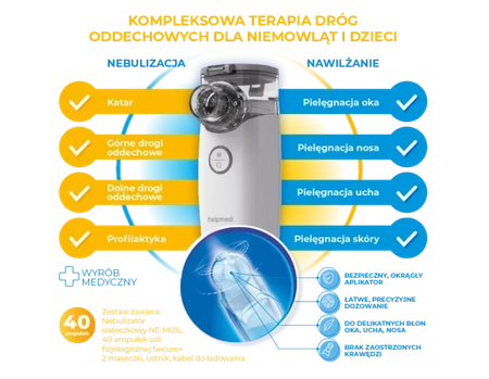 Zestaw do nebulizacji NebuCare Secure + Nebulizator