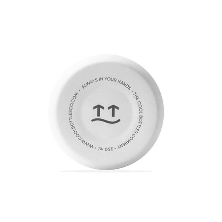 Cool Bottles Butelka termiczna 350 ml Triple cool Mono White