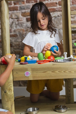 Lekkid, drewniane magnetyczne klocki konstrukcyjne- Jedzenie