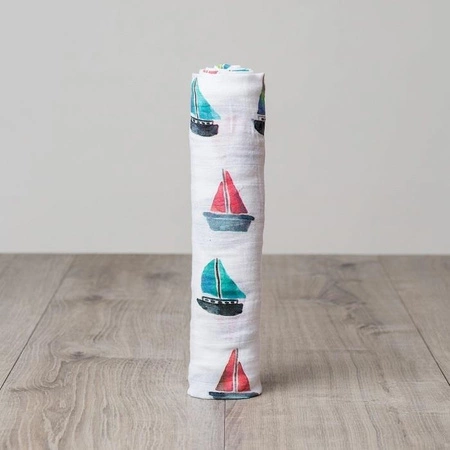 Lulujo Kocyk Muślinowy Żaglówki