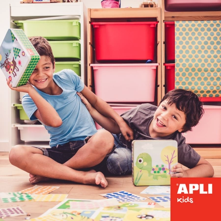 Zestaw kreatywny z naklejkami Apli Kids - Lew