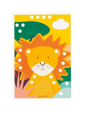 Układanka drewniana mozaika Zwierzątka 3+, Janod