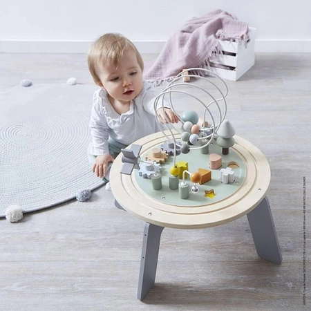 Wielofunkcyjny stolik edukacyjny drewniany z regulacją wysokości Sweet Cocoon, Janod