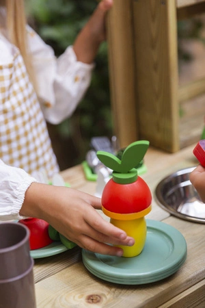 Lekkid, drewniane magnetyczne klocki konstrukcyjne- Jedzenie