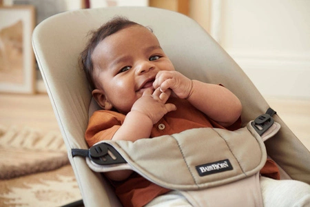 BABYBJORN - leżaczek BALANCE SOFT - Khaki / Beżowy