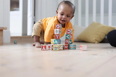 Klocki z literami 36 sztuk Pippi