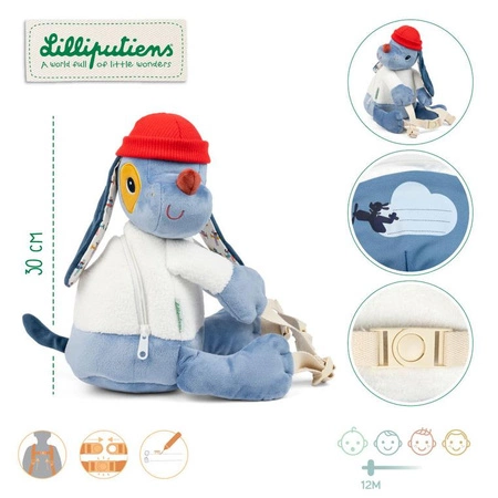 Lilliputiens Miękki plecak przytulanka Piesek Jules