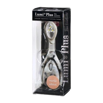 Płynnie Ściemniana Lampka Do Czytania, Lumi Plus, Szary Marmur
