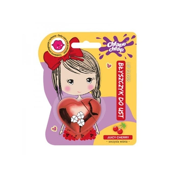 CHLAPU CHLAP - BŁYSZCZYK DO UST W SERDUSZKU 10 ML, SOCZYSTA WIŚNIA