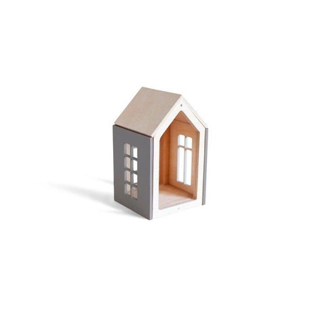 Domek dla lalek z magnesami, rozm M, szary, Babai