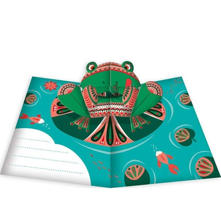 Zestaw kreatywny Przestrzenne kartki pop-up 3D Zwierzęta 6+, Janod