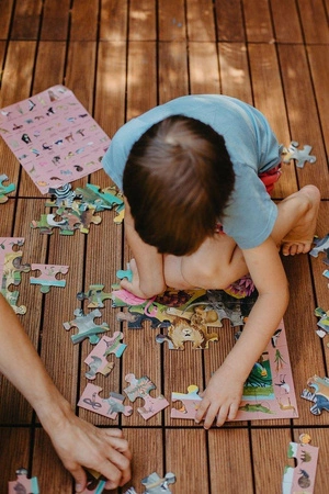 Mudpuppy Puzzle obserwacyjne Afrykańskie safari 64 elementy 4+