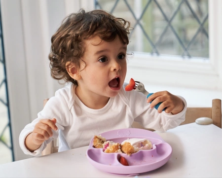 Nana's Manners PURPLE Talerz silikonowy z przyssawką