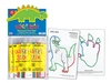 Woskowe sznureczki Wikki Stix - Zestaw PARTY DINO 12 x 12 szt