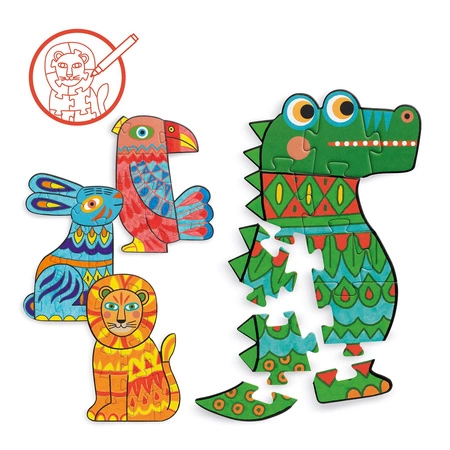 Zrób to sam - puzzle do kolorowania DJ07946