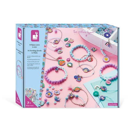 Zestaw kreatywny do tworzenia biżuterii Znaki zodiaku 7+, Janod