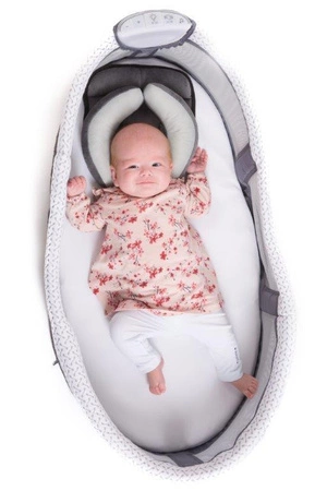 B-Łóżeczko / gondola z lampką i muzyką Grey