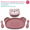 Tum Tum Zestaw Obiadowy dla Dzieci z Przyssawkami Pink Miś Betsy