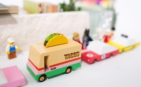 Candylab Samochód Drewniany Taco Van