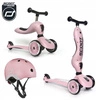 Zestaw Kask + SCOOTANDRIDE Highwaykick 1 2w1 Jeździk i hulajnoga 1-5 lat Rose