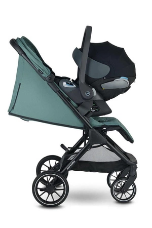 Easywalker Jackey XL Przestronny, samoskładający się wózek spacerowy z kołami XL Forest Green