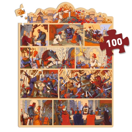 Puzzle opowieść - KRÓL ARTUR 100 elem. DJ07054