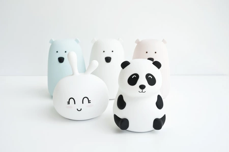 Panda Lampka Silikonowa Biała - Rabbit&Friends