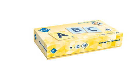 COBLO, nakładki na klocki - Duże litery 60 szt