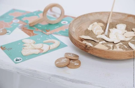 Układanka wykopaliska Dinozaury 4+, Janod