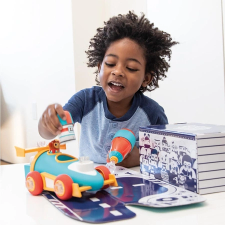 Design & Drill Samochód wyścigowy do złożenia, Wkrętarka dla dzieci, Pit Stop, Zestaw edukacyjny