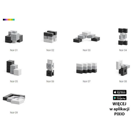 Klocki Pixio Noir | Abstract Series | Pixio®