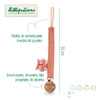 LILLIPUTIENS Zawieszka do smoczka ECO z drewnianym klipsem Sarenka Stella 0 m+