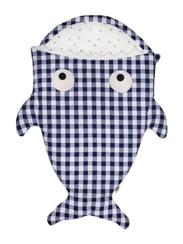 Baby Bites Śpiworek light Shark (1-18 m) Blue Vichy